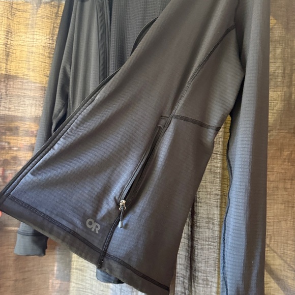 Outdoor Research Vigor Full Zip Hoodie in Black - Picture 5 of 12